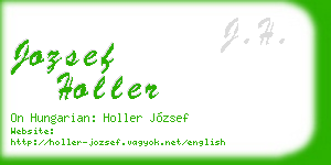 jozsef holler business card
