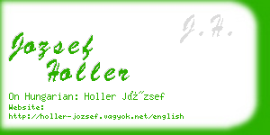 jozsef holler business card